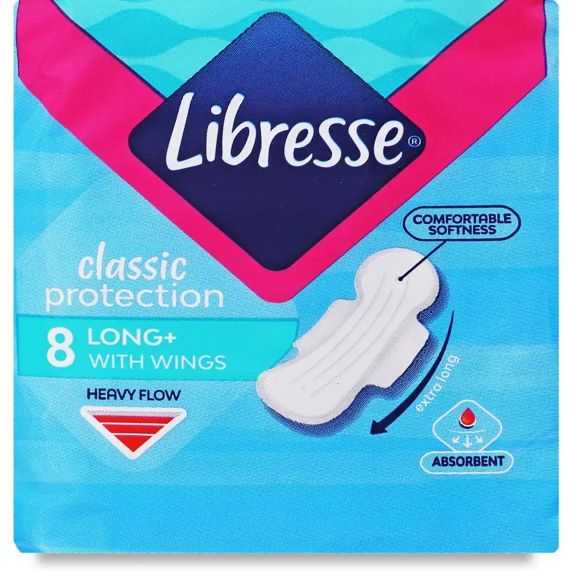 Прокладки гігієнічні Libresse Classic Protection Long + 8 шт.