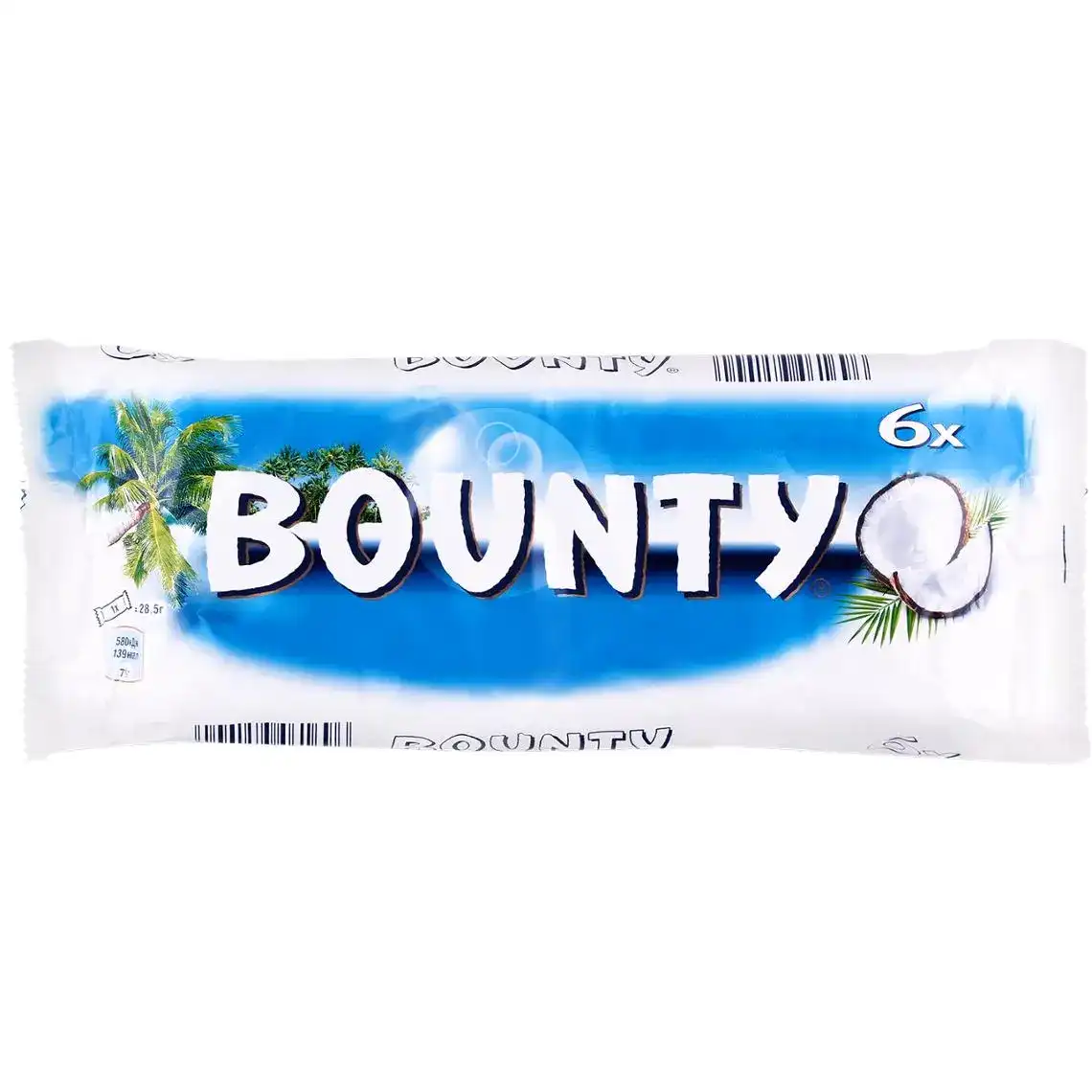 Батончик Bounty шоколадний з кокосом 6 х 28.5 г