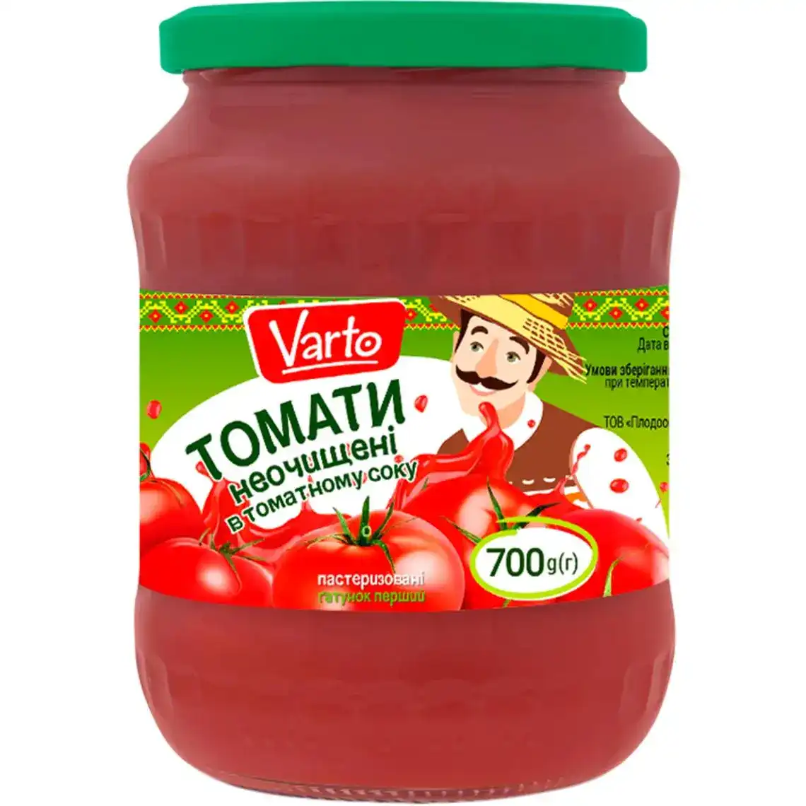 Томати Varto в томатному соку консервовані 700 г