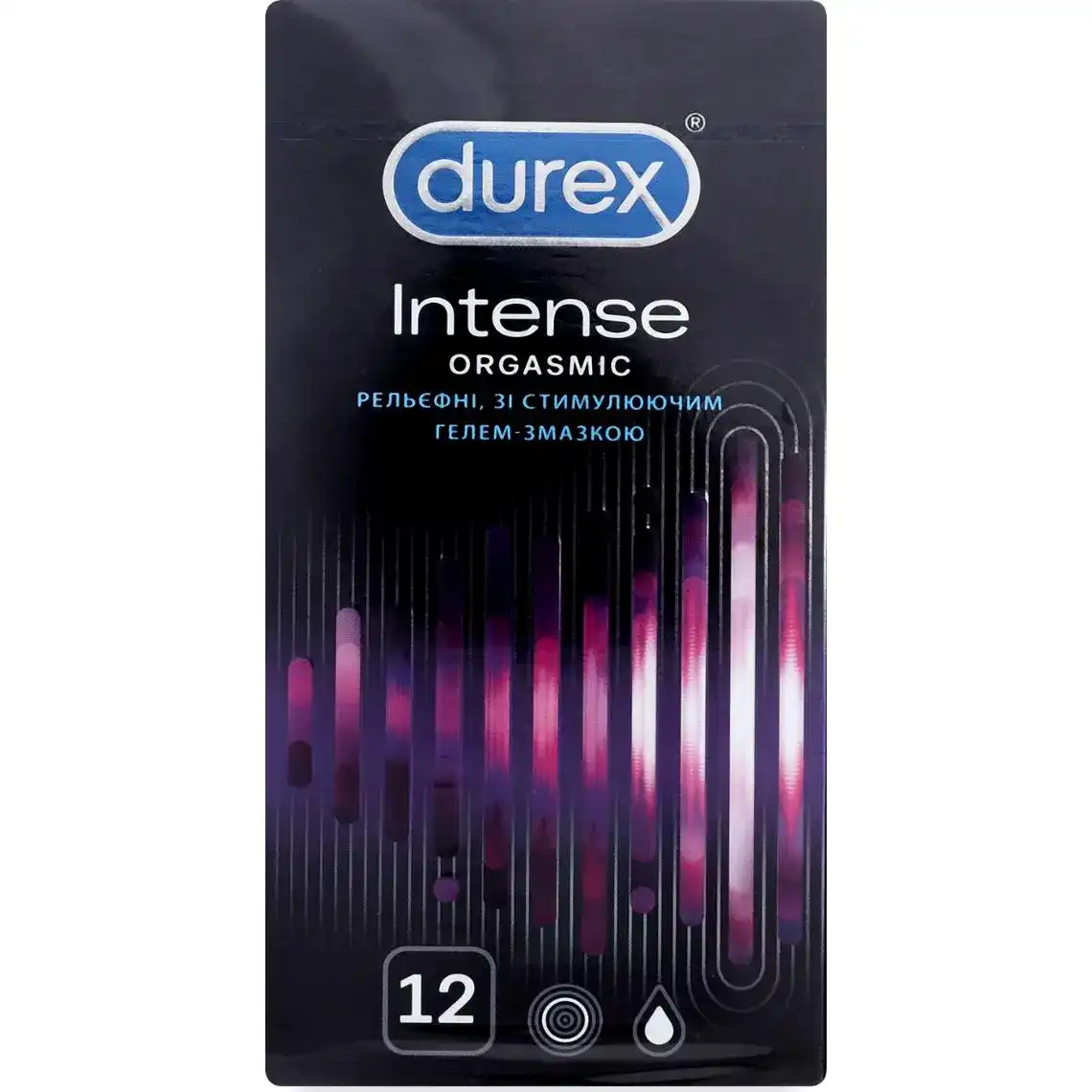 Презервативи Durex Intense Orgasmic зі змазкою 12 шт.