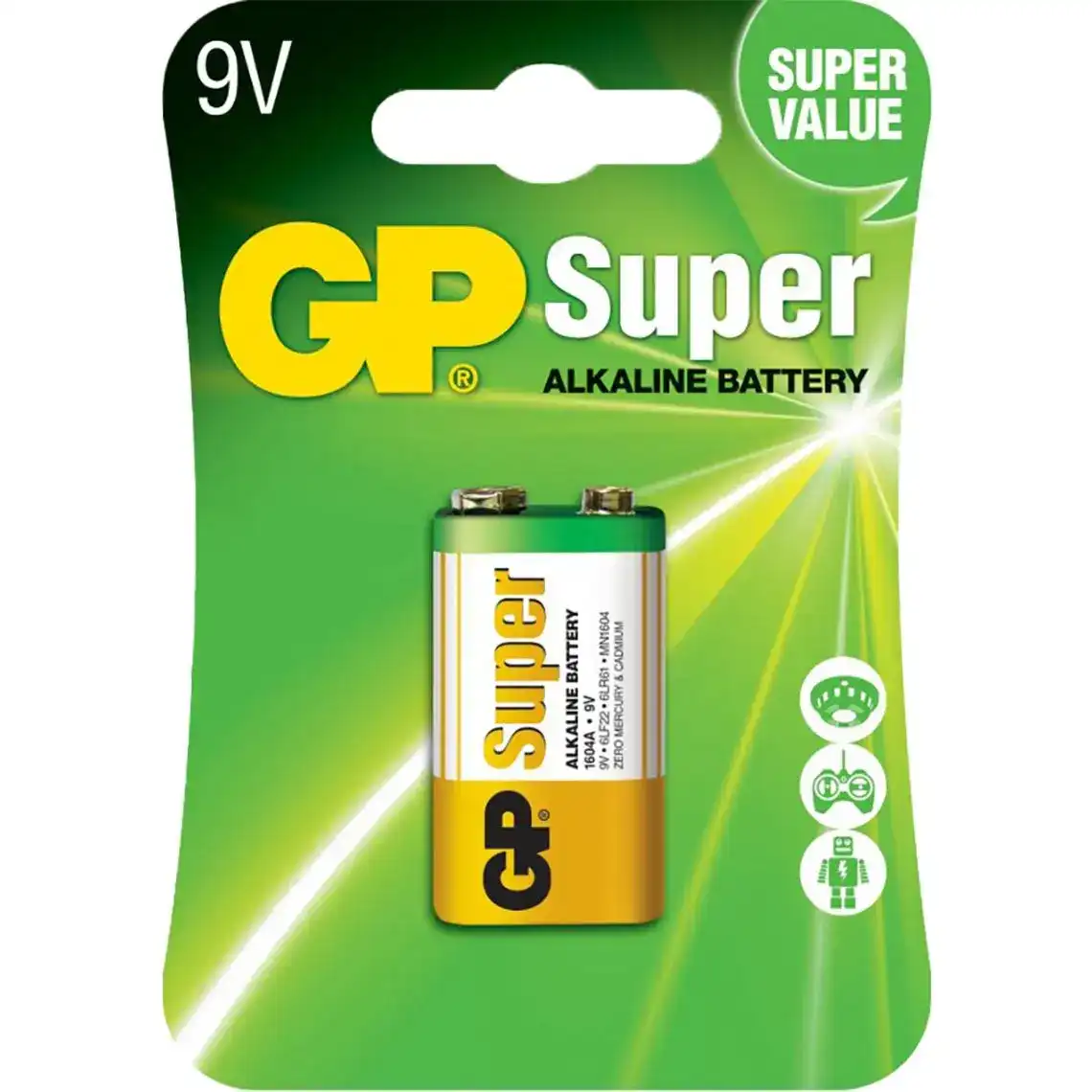 Батарейка GP Super Alkaline 1604A-U1