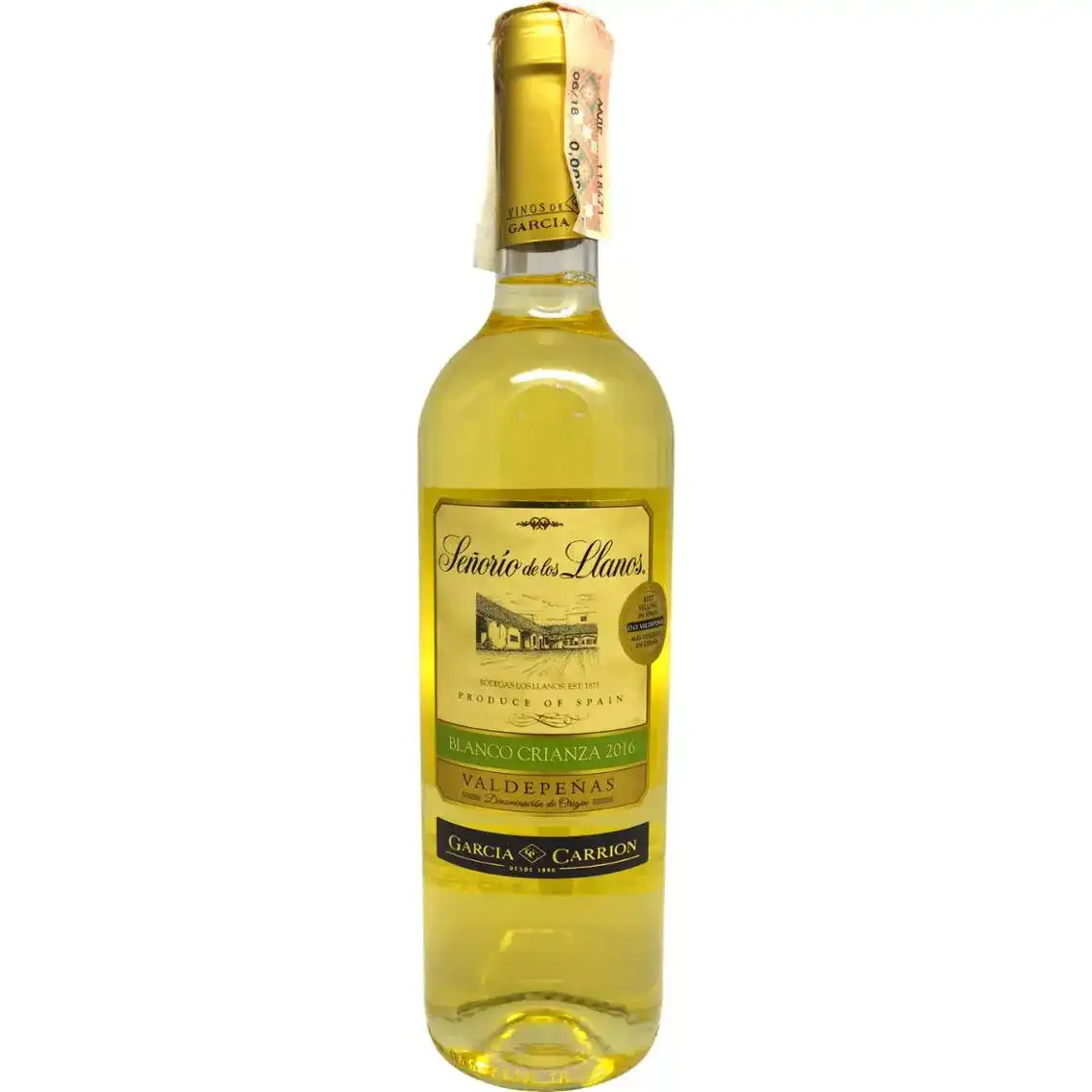 Вино Senorio Llanos Blanco Crianza біле сухе 0.75 л