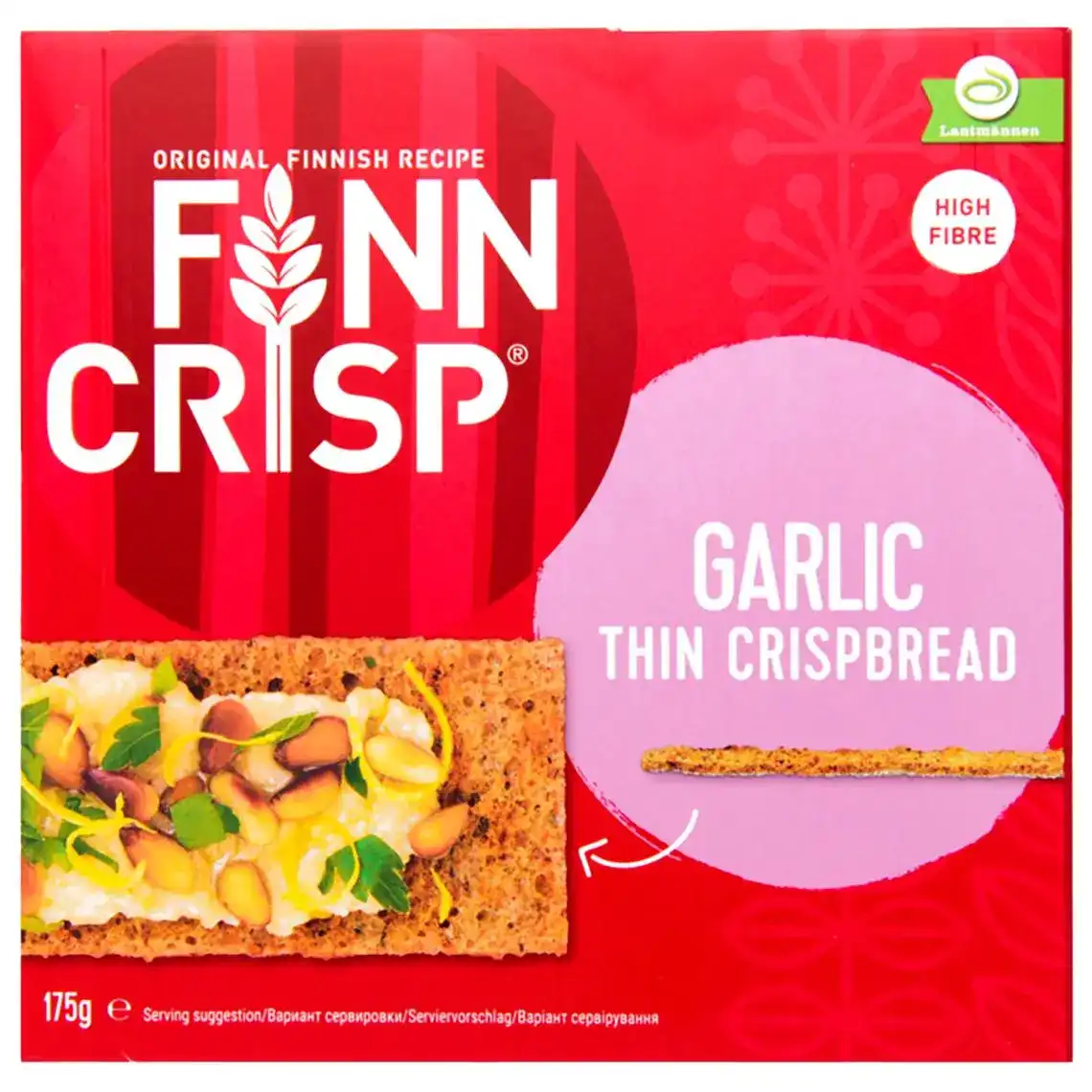 Сухарики Finn Crisp Garlic житні з часником 175 г