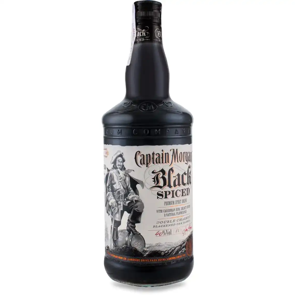 Ромовий напій Captain Morgan Spiced Black 40% 1 л