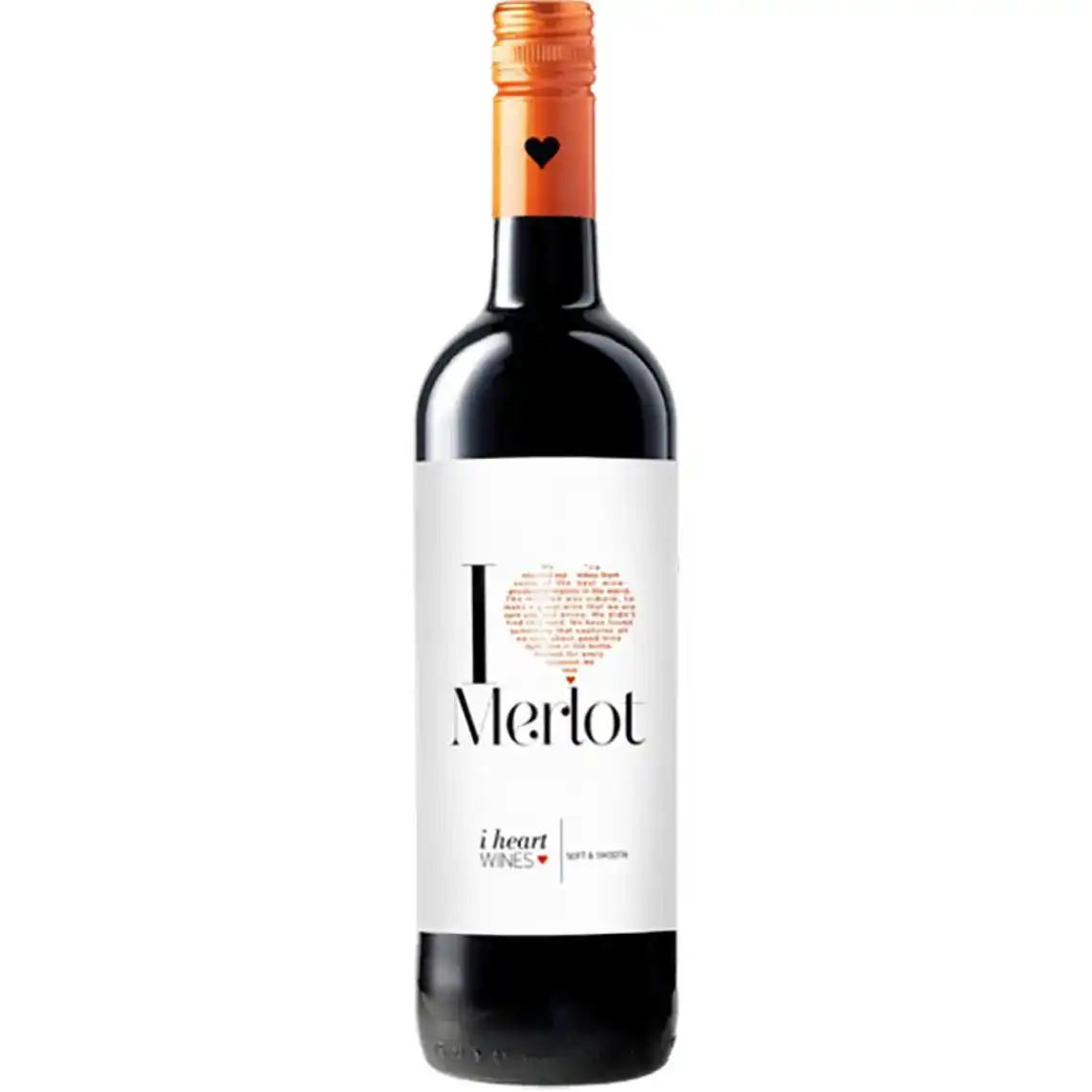 Вино I heart Мerlot червоне напівсухе 0.75 л