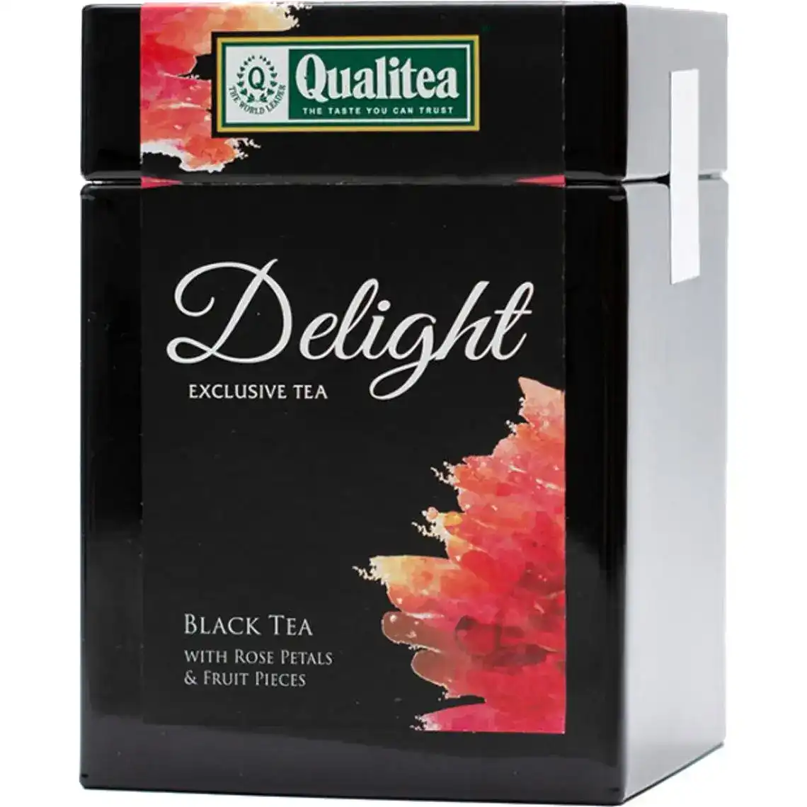 Чай Qualitea Delight чорний з пелюстками троянди, фруктами та ароматом мигдалю 100 г