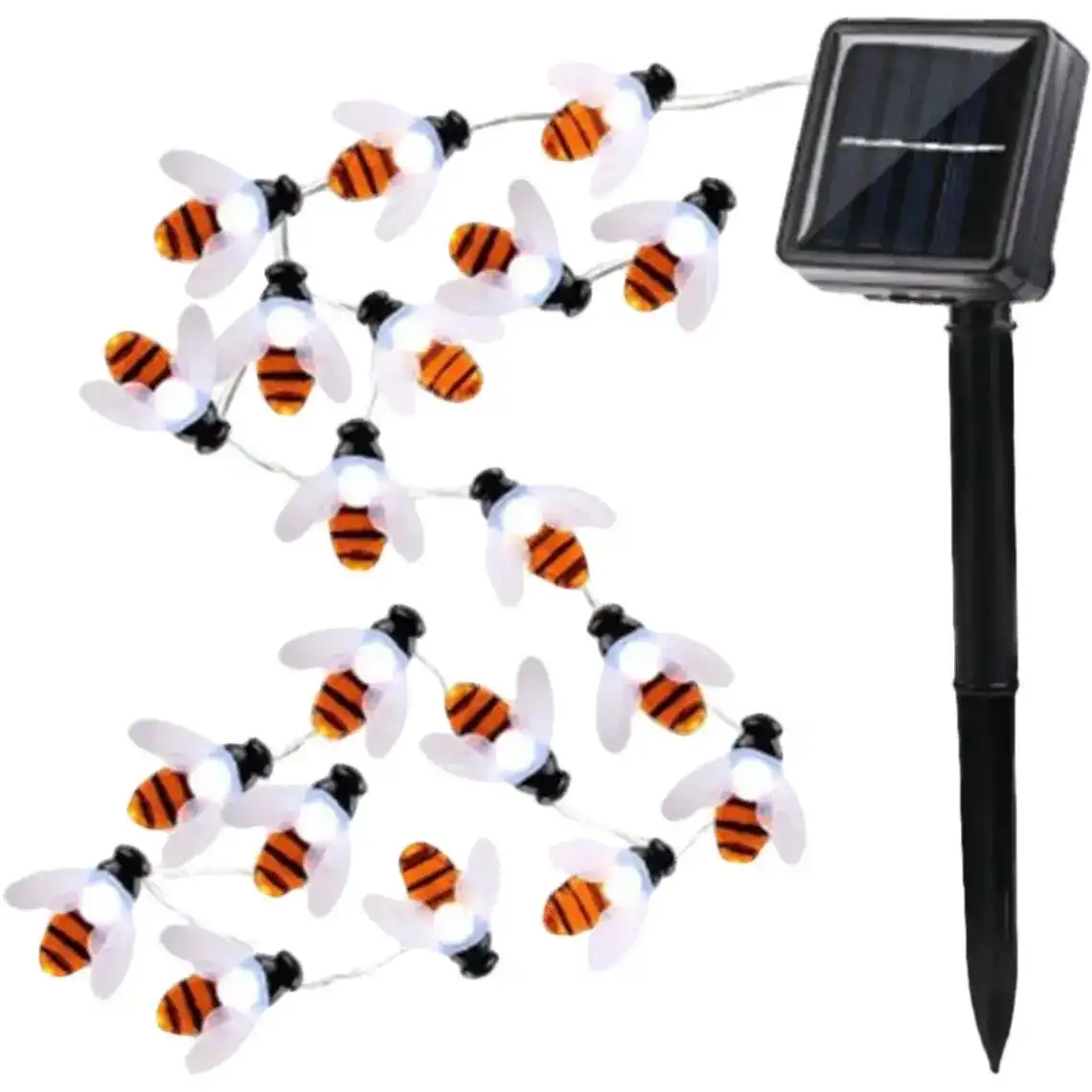 Гірлянда на сонячній батареї Бджолки арт.20BL001 4 м 20 ламп