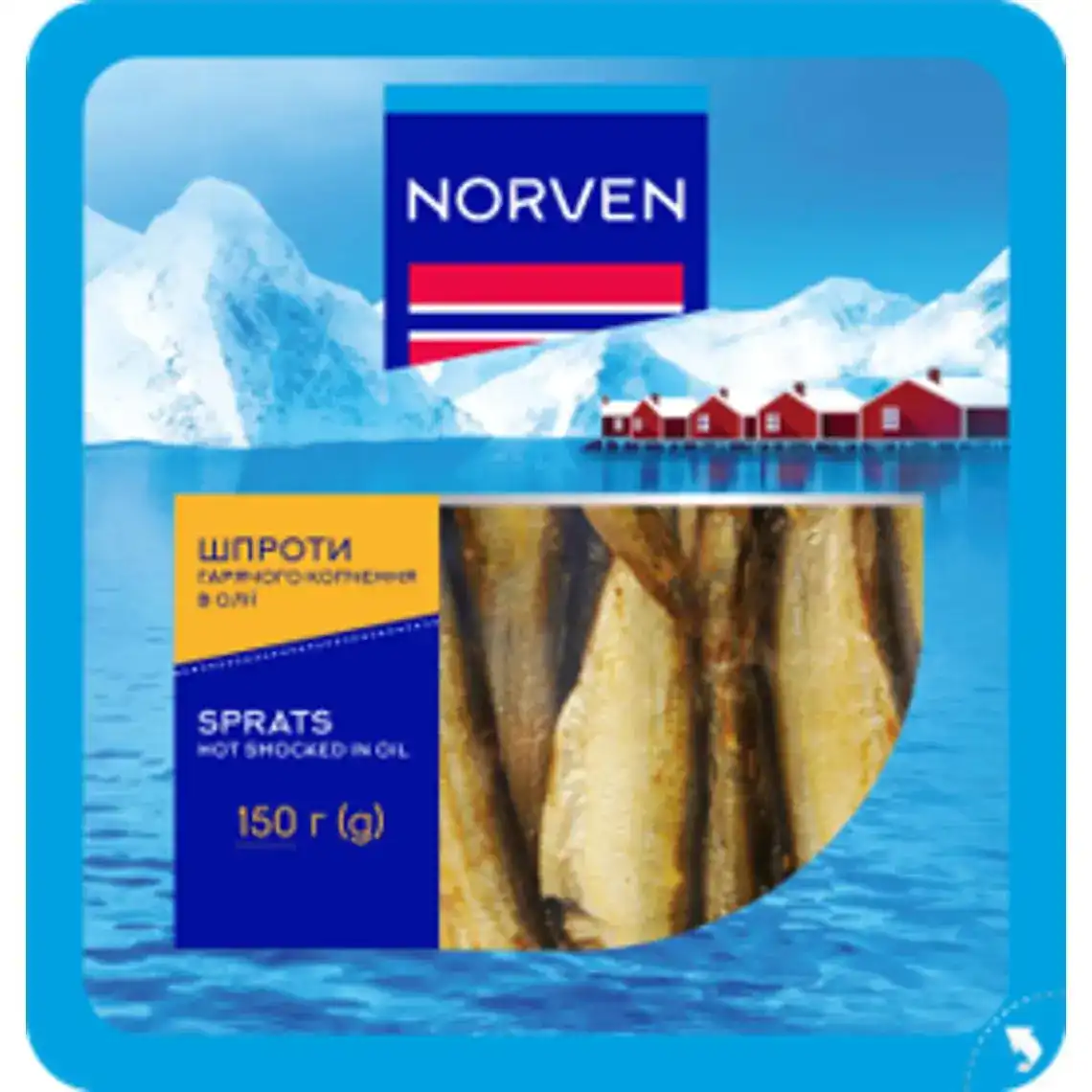 Шпроти Norven гарячого копчення в олії 150 г