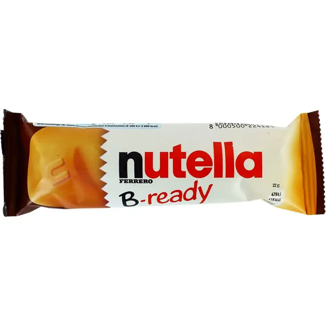 Вафлі Nutella B-ready з начинкою з горіхової пасти з какао та вафельних кульок 22 г