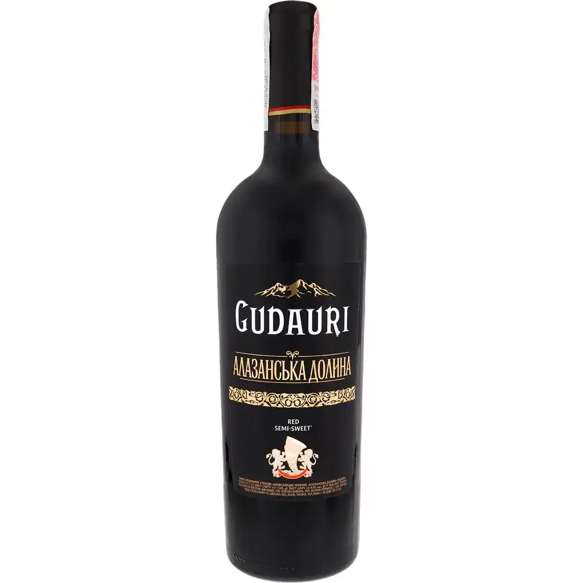 Вино Gudauri Алазанська Долина червоне напівсолодке 0.75 л