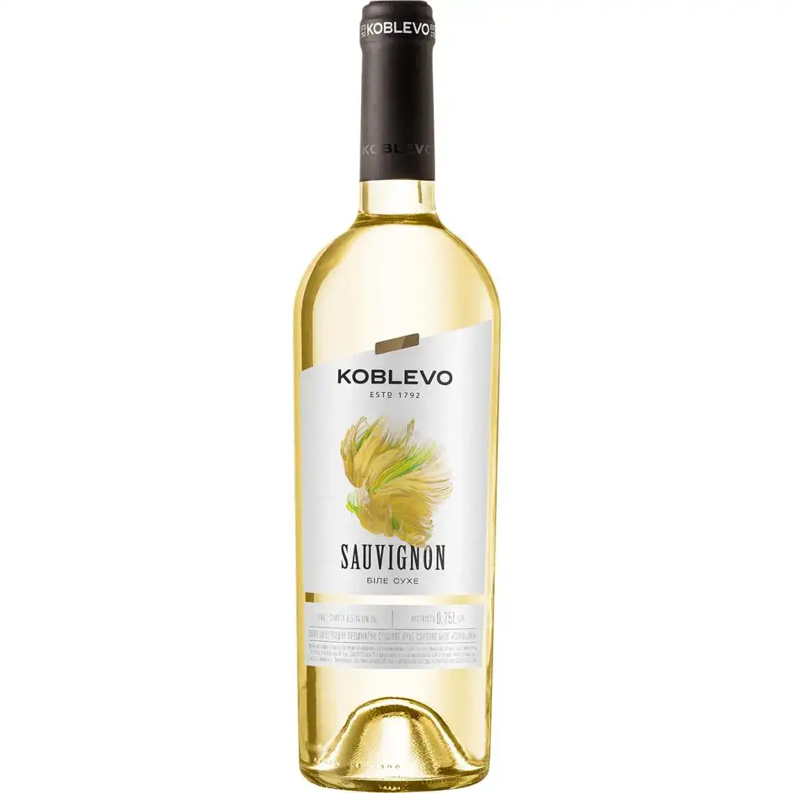Вино Koblevo Бордо Совіньйон біле сухе 0.75 л