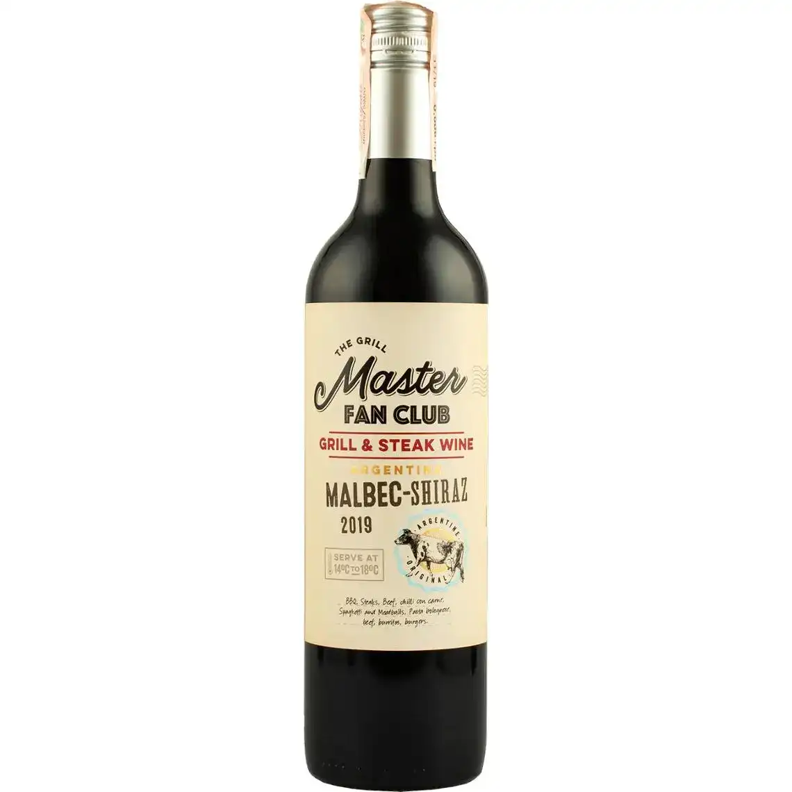 Вино The Grill Master Fan Club Malbec-Syrah червоне сухе 10% 0,75 л