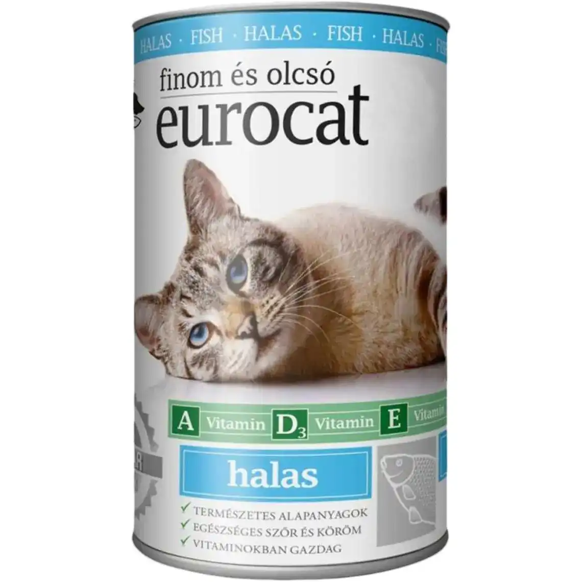 Вологий корм для дорослих котів EuroCat c рибою 415 г
