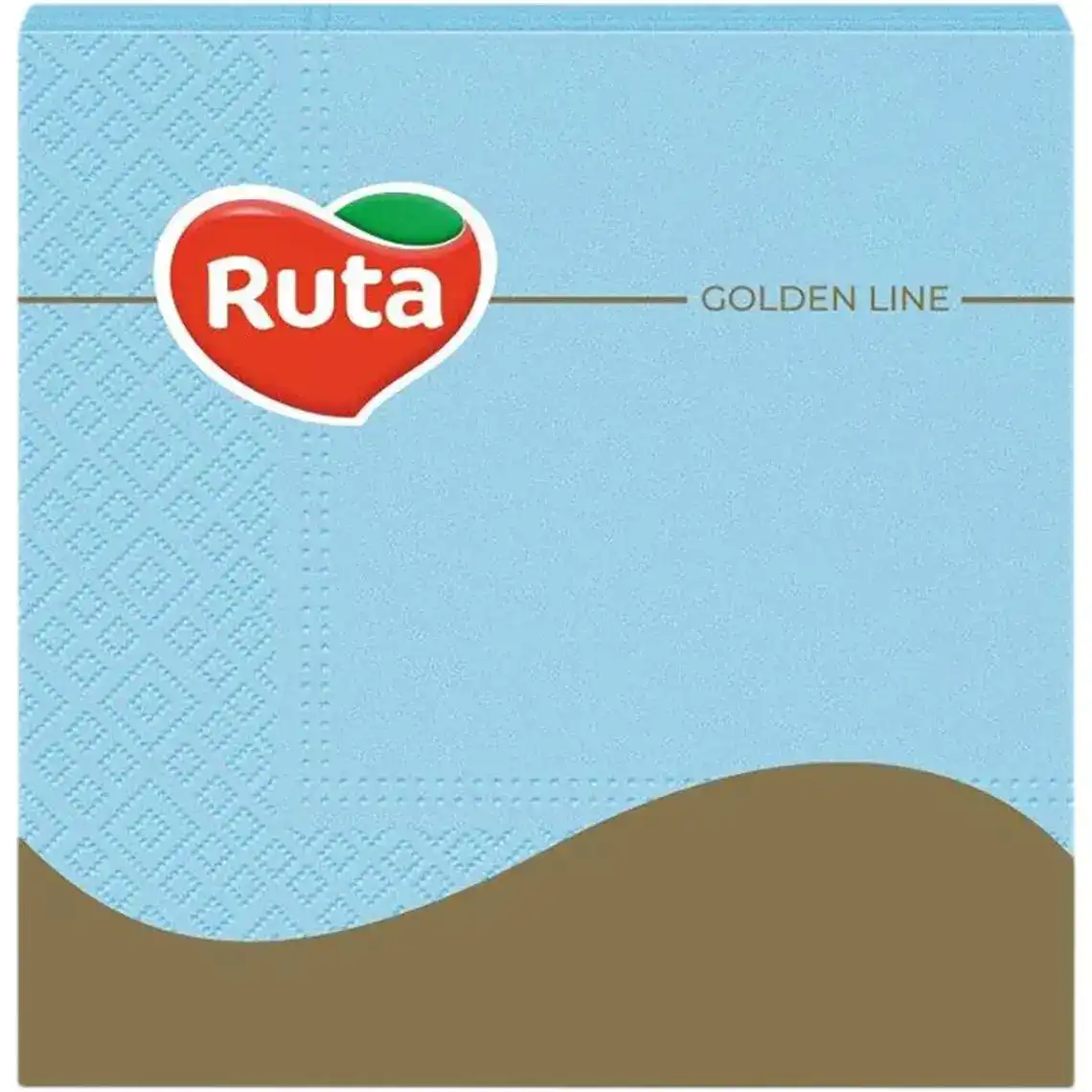 Серветки столові Ruta 3-х шарові блакитні 33х33, 20 шт