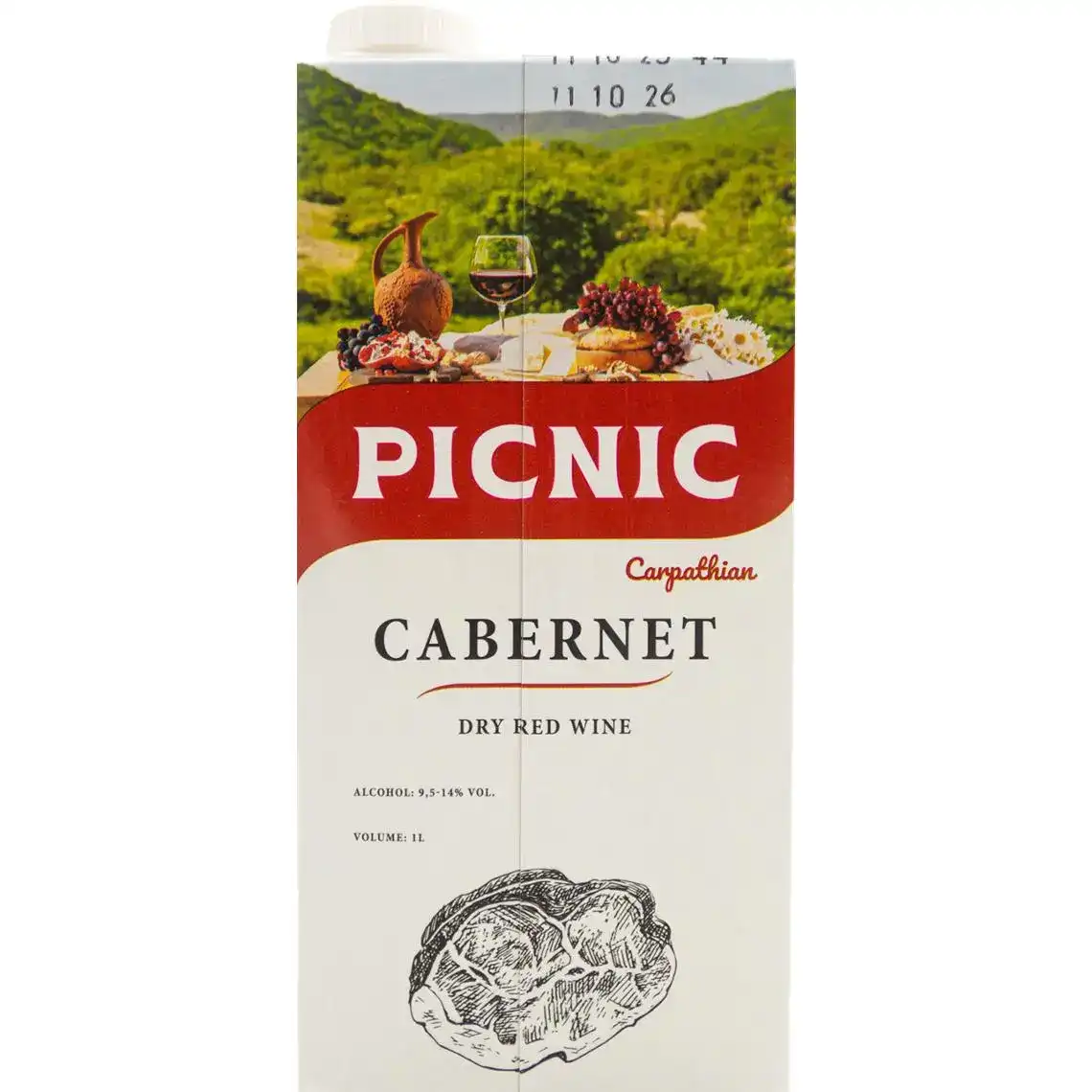 Вино Picnic Каберне червоне сухе 9.5-14% 1 л