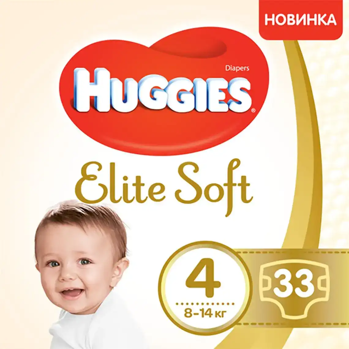 Підгузки Huggies Elite Soft Jumbo 4 8-14 кг 33 шт.