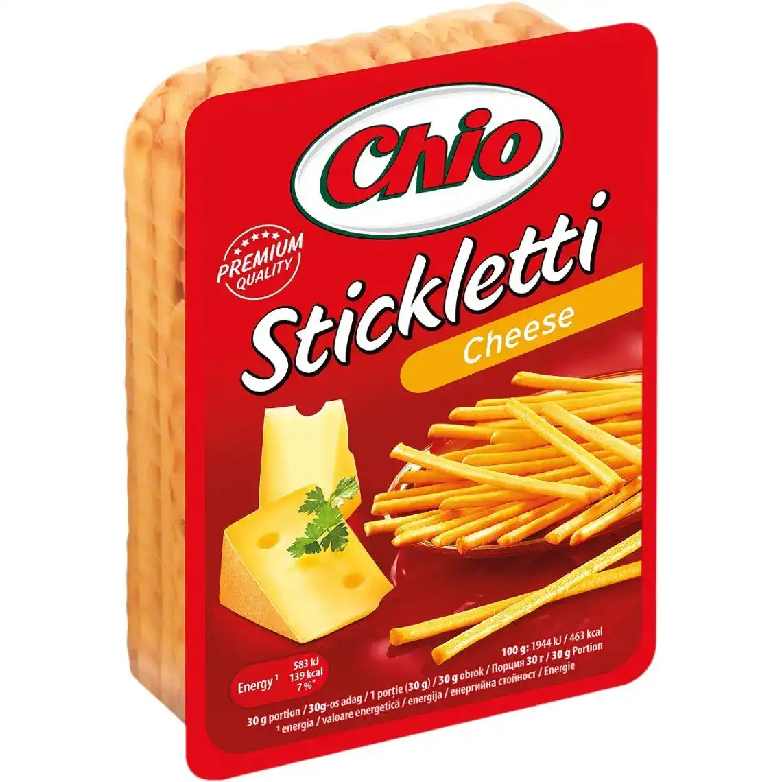 Соломка Chio Stickletti солона зі смаком сиру 80 г