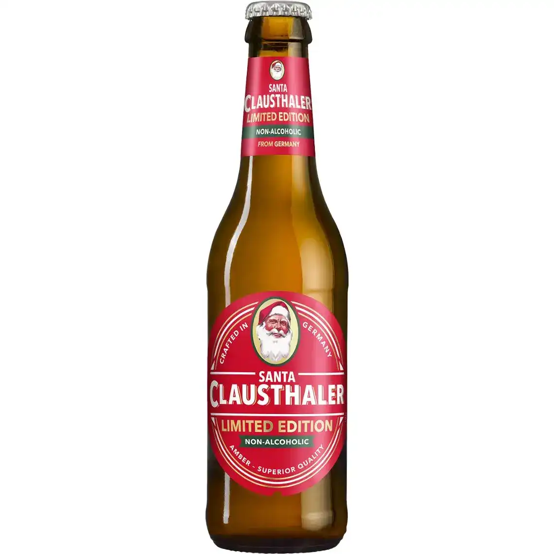 Пиво Clausthaler Santa світле безалкогольне фільтроване 0% 0.355 л