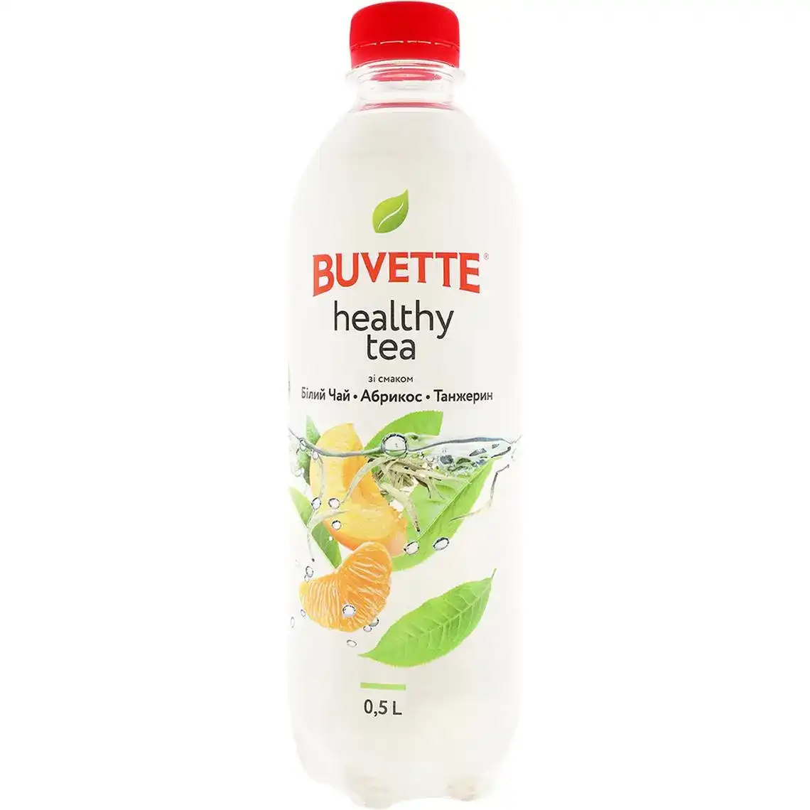 Напій Buvette Healthy Tea зі смаком білого чаю та абрикосу 0.5 л