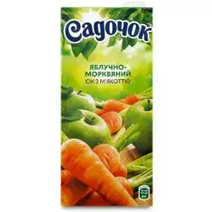 Сік яблучно-морквяний з м'якоттю Садочок т/п 0.95л