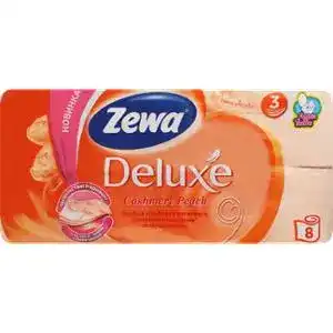 Папір туалетний Zewa Deluxe Сashmere Peach 3-х шаровий 8 шт