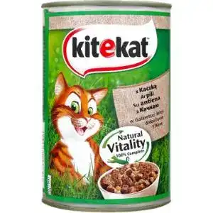Консервований корм для котів Kitekat з качкою 400 г