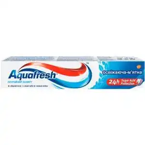 Зубна паста Aquafresh Потрійний Захист Освіжаюче-м'ятна 50 мл