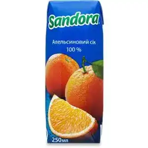 Сік Sandora апельсиновий 0,25 л