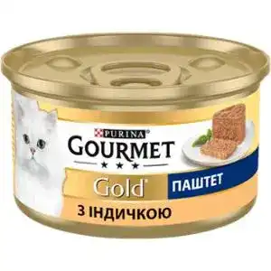 Паштет для котів Gourmet Gold з індичкою 85 г