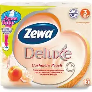 Папір туалетний Zewa Deluxe Персик 3-х шаровий 4 шт