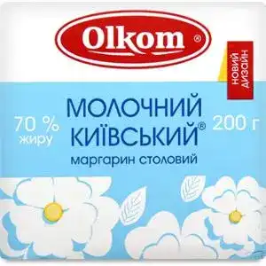 Маргарин Olkom Молочний Київський столовий 70% 200 г