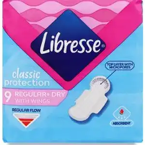 Прокладки гігієнічні Libresse Classic Protection Regular+ Dry 9 шт.