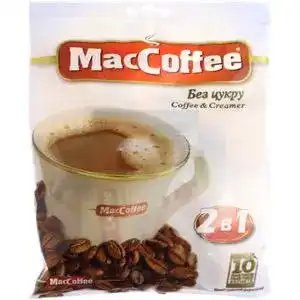Напій кавовий розчинний MacCoffee 2в1 без цукру 18 г
