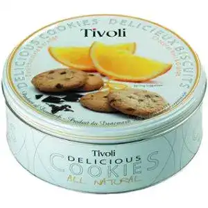 Печиво Jacobsens Tivoli масляне з чорним шоколадом і апельсином 150 г
