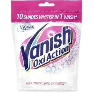 Засіб Vanish Oxi Action Кришталева Білизна для видалення плям і відбілювач для тканин порошкоподібний 300 г