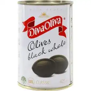 Маслини Diva Oliva великі з кісточкою 420 г