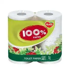 Папір туалетний Ruta 100% Paper 2-х шаровий 4 шт