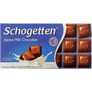 Шоколад Schogetten Alpine Milk молочний 100 г