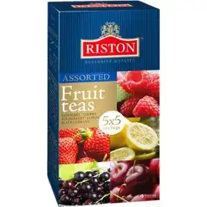 Чай Riston Fruit teas чорний фруктовий 25х1.5 г
