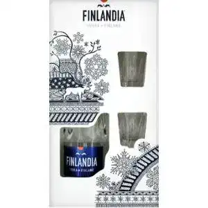 Горілка Finlandia 2 чарки в комплекті 40% 0.7 л