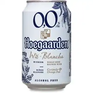 Пиво Hoegaarden Witbier світле нефільтроване безалкогольне 0.33 л