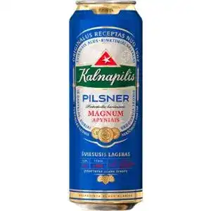 Пиво Kalnapilis Pilsner світле фільтроване 4.6% 0.568 л