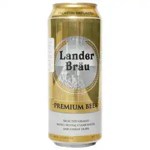 Пиво Lander Brau Premium Pilsner світле фільтроване 4.9% 0.5 л