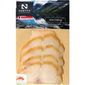 Палтус Norven филе-нарезка холодного копчения 120 г