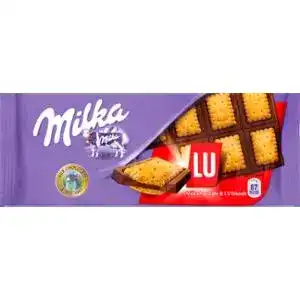Шоколад Milka молочний з печивом LU 87 г