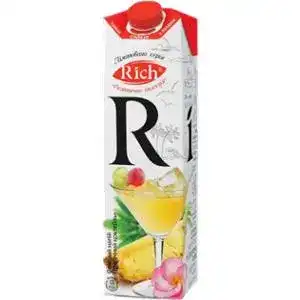 Напій соковий з м'якоттю Тропічний коктейль Rich т/п 1л