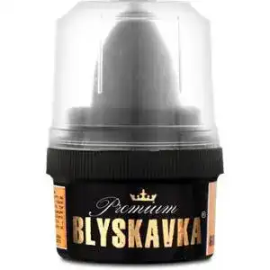 Крем-фарба для шкіряних виробів безкольорова Premium Blyskavka 60мл