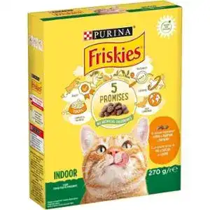 Корм для котів Friskies Indoor Cat сухий з куркою і овочами 270 г