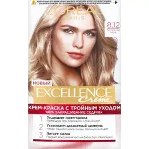 Крем-фарба для волосся L'Oreal Paris Excellence Creme 8.12 Містичний блонд