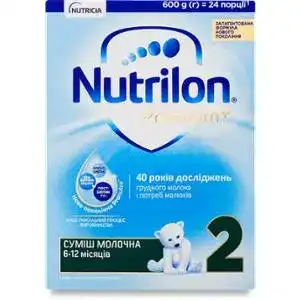 Суміш Nutrilon Premium + молочна суха для дітей від 6 до 12 місяців 600 г
